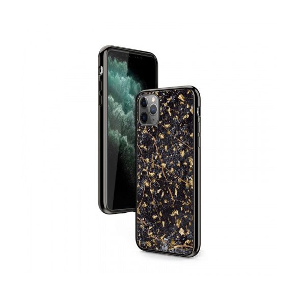 Zizo Refine Slim Clear Case iPhone 11 Pro Max ütésálló hátlap, tok, fekete