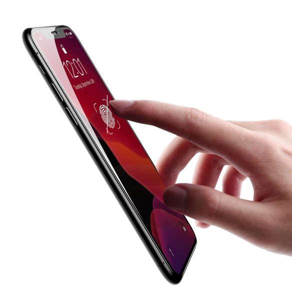 Baseus 2db 3D Full Screen Tempered Glass iPhone 11/XR 0,23mm, edzett üvegfólia, törésálló kerettel, 9H keménységű, fekete
