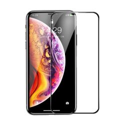   Baseus Rigid-edge 3D Tempered Glass iPhone 11 Pro Max/Xs Max 0.3mm teljes kijelzős edzett üvegfólia, 9H keménységű, fekete