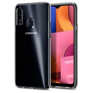 Spigen Liquid Crystal Clear Samsung Galaxy A20s hátlap, tok, átlátszó