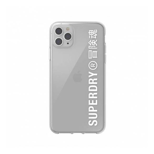 Superdry Snap Case Clear iPhone 11 Pro Max hátlap, tok, átlátszó