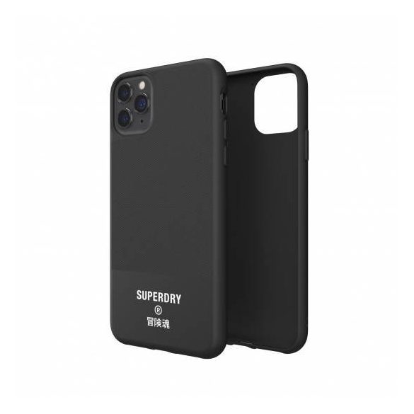 Superdry Moulded Canvas iPhone 11 Pro Max hátlap, tok, fekete