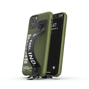 Diesel Handstrap Case iPhone 11 Pro hátlap, tok, sötétzöld