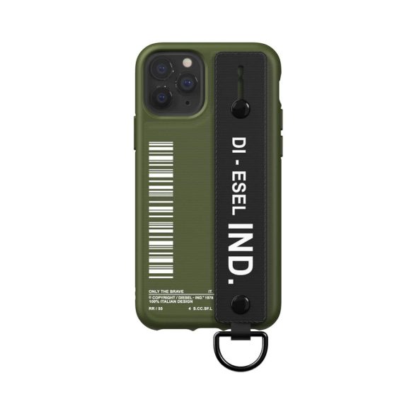 Diesel Handstrap Case iPhone 11 Pro hátlap, tok, sötétzöld