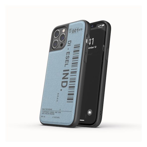 Diesel Moulded Case Denim iPhone 11 hátlap, tok, mintás, kék