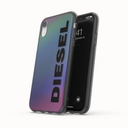   Diesel Case Holographic Black Logo iPhone 11 Pro hátlap, tok, mintás, színes