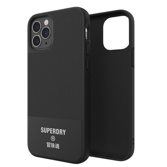 Superdry Moulded Case Canvas iPhone 12 Pro Max hátlap, tok, fekete