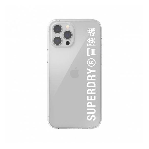 Superdry Snap Case Clear iPhone 12 Pro Max hátlap, tok, átlátszó