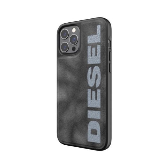 Diesel Moulded Case Bleached Denim iPhone 12/12 Pro hátlap, tok, szürke