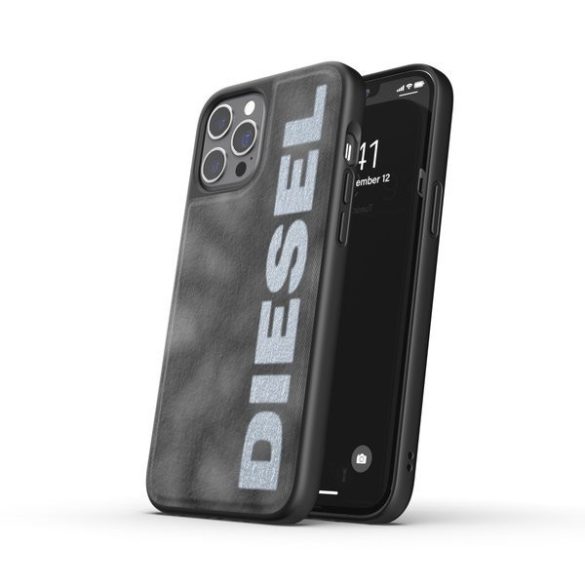 Diesel Moulded Case Bleached Denim iPhone 12 Pro Max hátlap, tok, szürke