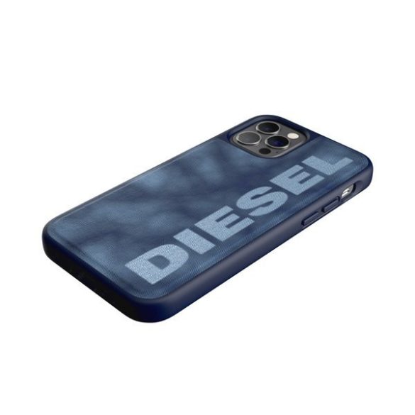 Diesel Moulded Case Bleached Denim iPhone 12/12 Pro hátlap, tok, sötétkék