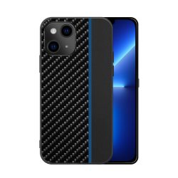   Carbon Case Blue Stripe Xiaomi Redmi 9A/9AT/9i hátlap, tok, fekete