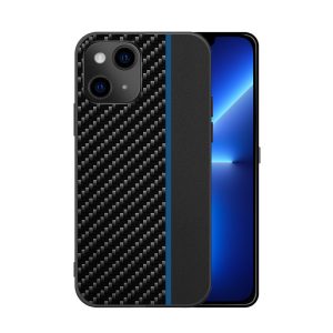 Carbon Case Blue Stripe Xiaomi Redmi Note 10 Pro/Note 10 Pro Max hátlap, tok, fekete