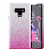   Glitter 3in1 Case Xiaomi Redmi Note 10 Pro/Note 10 Pro Max hátlap, tok, ezüst-rózsaszín