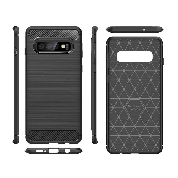 Back Case Carbon Flexi Xiaomi Redmi Note 11S 5G/11T 5G/Poco M4 Pro 5G hátlap, tok, fekete