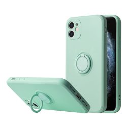   Silicone Ring Xiaomi Redmi Note 11S 5G/11T 5G/Poco M4 Pro 5G hátlap, tok, mentazöld