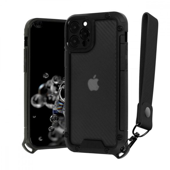 Shield Case iPhone 12 Pro ütésálló hátlap, tok, fekete