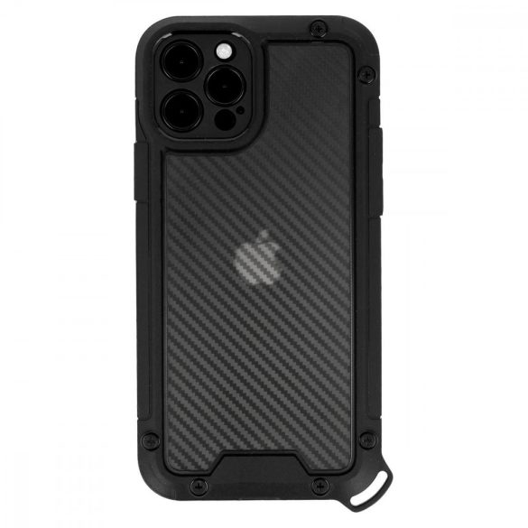 Shield Case iPhone 12 Pro ütésálló hátlap, tok, fekete