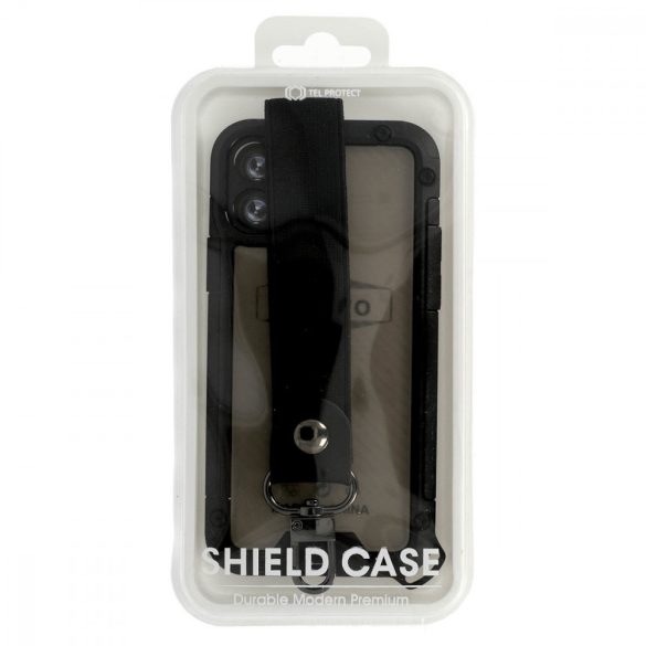 Shield Case iPhone 12 Pro ütésálló hátlap, tok, fekete