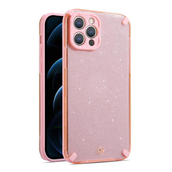 Armor Glitter Case Xiaomi Redmi Note 10/10S ütésálló hátlap, tok, rózsaszín