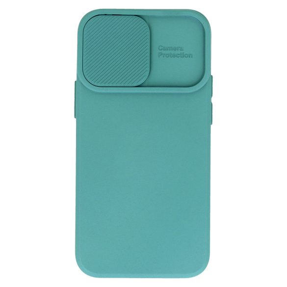 Camshield Soft Case iPhone 15 Plus hátlap, tok, sötétzöld