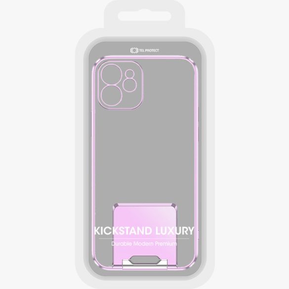 Kickstand Luxury Case iPhone 13 hátlap, tok, lila