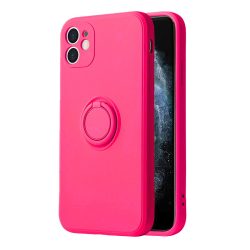   Silicone Ring Xiaomi Redmi Note 11S 5G/11T 5G/Poco M4 Pro 5G hátlap, tok, rózsaszín