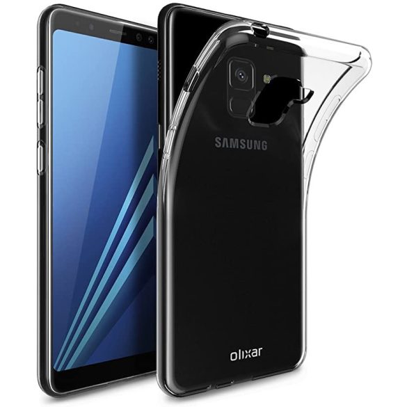 Samsung Galaxy A6 Plus (2018) Extra Slim 0.3mm szilikon hátlap, tok, átlátszó