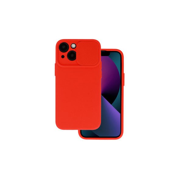 Silicone Camshield Xiaomi Redmi Note 10/10S hátlap, tok, piros