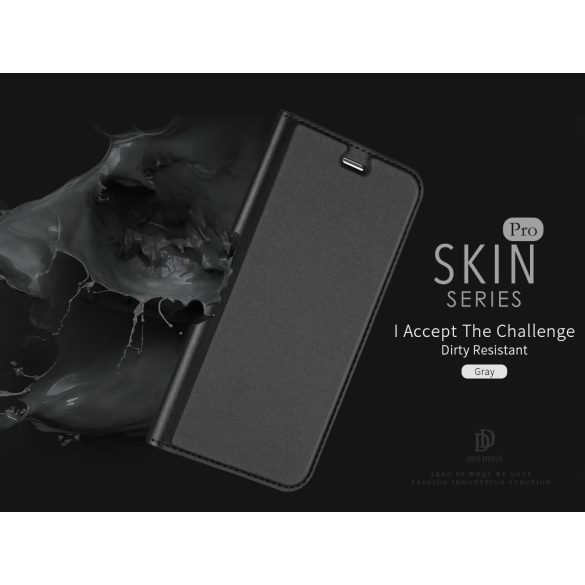 Dux Ducis Skin Pro iPhone 13 Pro Max oldalra nyíló tok, fekete