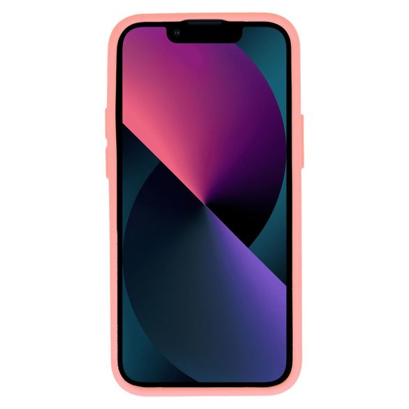 Silicone Camshield iPhone 14 Pro Max hátlap, tok, rózsaszín