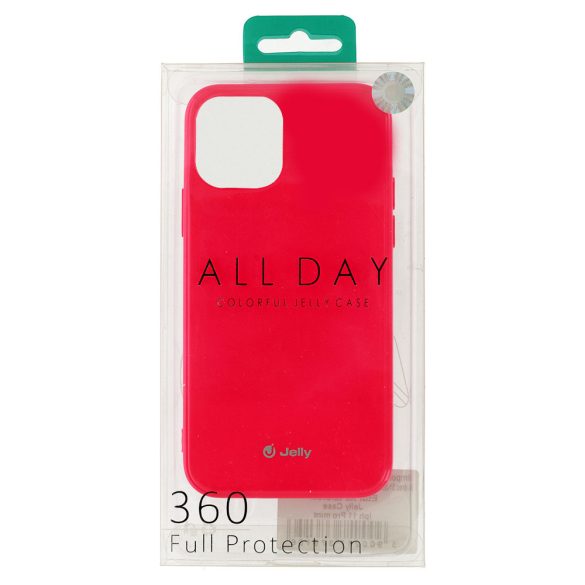 Jelly case iPhone 14 hátlap, tok, pink