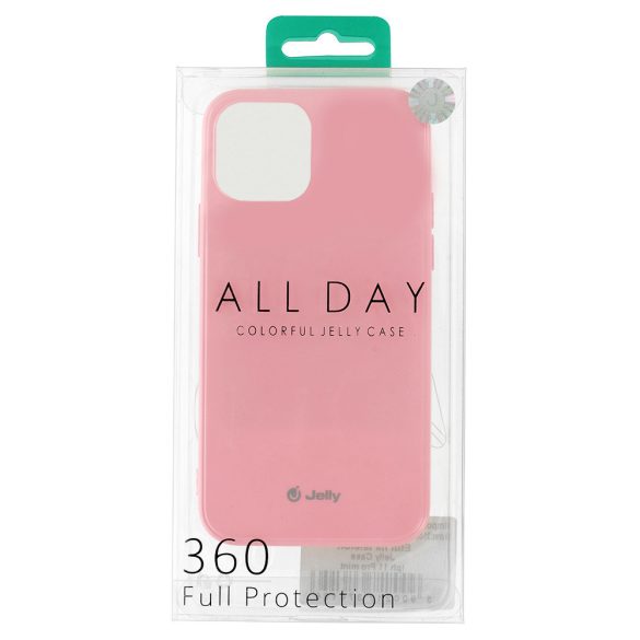 Jelly case iPhone 14 Pro hátlap, tok, pink