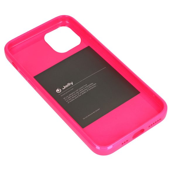 Jelly case iPhone 14 Pro hátlap, tok, pink