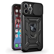   Slide Camera Armor Case iPhone 14 Pro ütésálló hátlap, tok, fekete