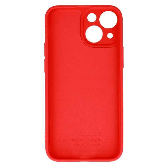 Vennus Silicone Heart Case iPhone 14 hátlap, tok, piros