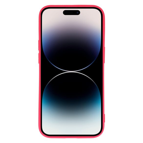 Vennus Silicone Heart Case iPhone 14 Pro hátlap, tok, pink