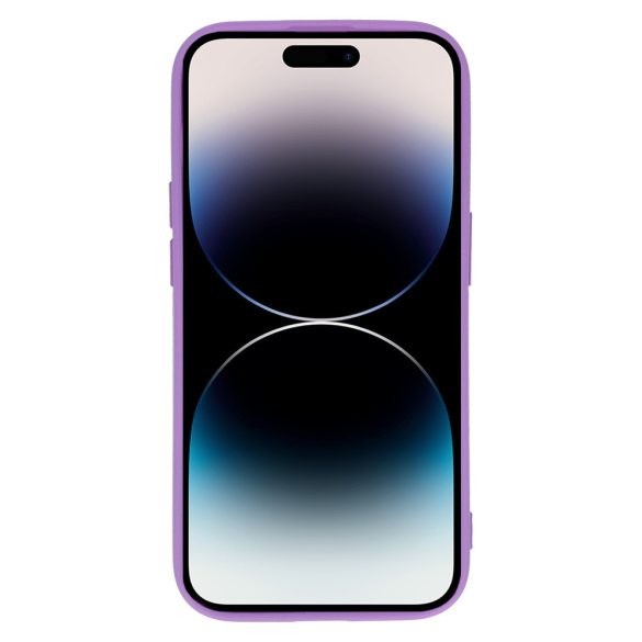 Vennus Silicone Heart Case iPhone 14 Pro Max hátlap, tok, lila