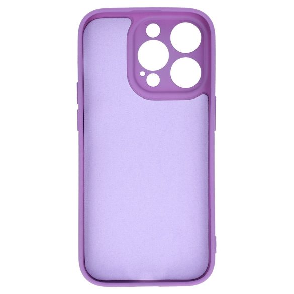 Vennus Silicone Heart Case iPhone 14 Pro Max hátlap, tok, lila