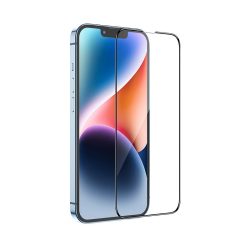   Borofone iPhone 14 Pro Max BF3 Full Glue teljes kijelzős edzett üvegfólia (tempered glass) 9H keménységű, fekete