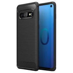 Carbon Case Flexible Xiaomi Redmi 9C hátlap, tok, fekete