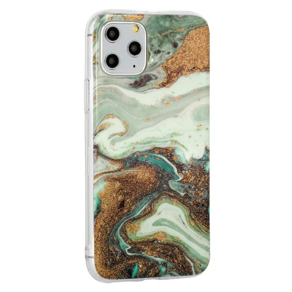 Marble Glitter Case 2 iPhone 12/12 Pro márvány mintás, hátlap, tok, színes
