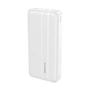   Borofone BJ9A Uranus PD QC 3.0 Power Bank, hordozható külső akkumulátor 2xUSB/USB-C, 20000 mAh, 22.5W, fehér