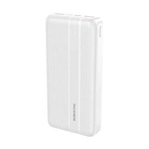 Borofone BJ9A Uranus PD QC 3.0 Power Bank, hordozható külső akkumulátor 2xUSB/USB-C, 20000 mAh, 22.5W, fehér