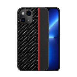   Carbon red stripe Samsung Galaxy A52 4G/A52 5G/A52s 5G hátlap, tok, fekete