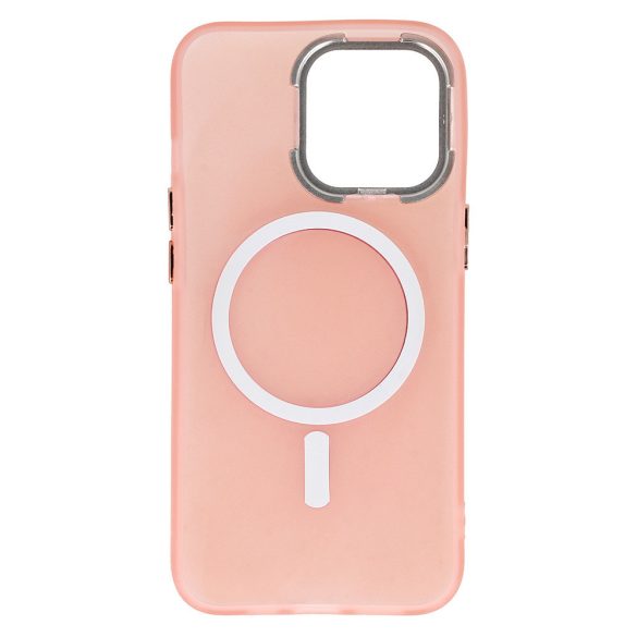 Magnetic Frosted Case iPhone 13/14 Magsafe kompatibilis hátlap, tok, rózsaszín