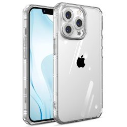   Anti-Shock iPhone 15 Plus ütésálló, szilikon hátlap, tok, átlátszó