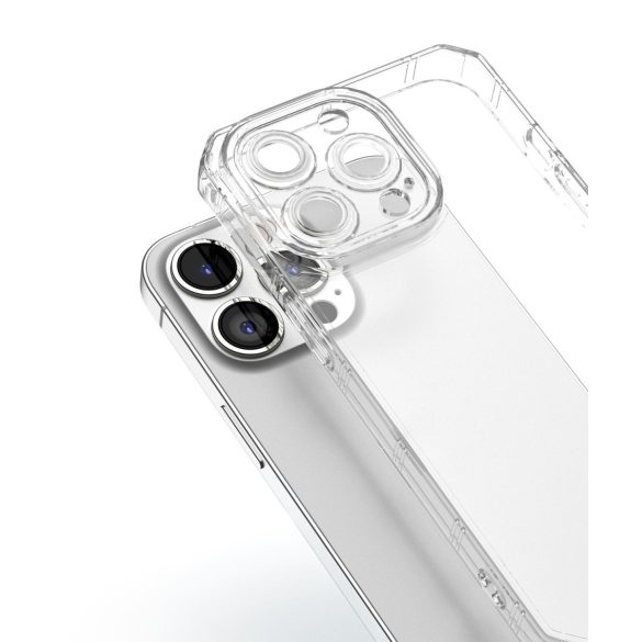 Anti-Shock iPhone 15 Plus ütésálló, szilikon hátlap, tok, átlátszó