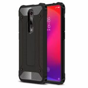   Hybrid Armor Tough Rugged Redmi 9T/9 Power/Note 9 4G/Poco M3 ütésálló hátlap, tok, fekete