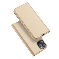   Dux Ducis Skin Pro Case iPhone 13 Pro oldalra nyíló tok, arany